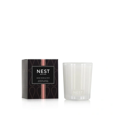 Nest Rose Noir And Oud Candle In 2 oz (votive)