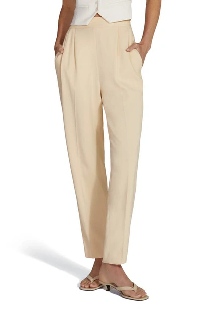 Favorite Daughter Side Zip Pleated Pants In Buttercream