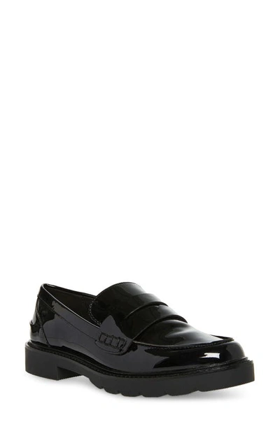 Anne Klein Emmylou Penny Loafer In Black Patent/black