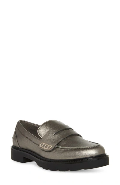 Anne Klein Emmylou Penny Loafer In Pewter