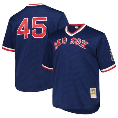 Mitchell & Ness Pedro Martinez Navy Boston Red Sox 1999 Cooperstown Collection Mesh Pullover Jersey