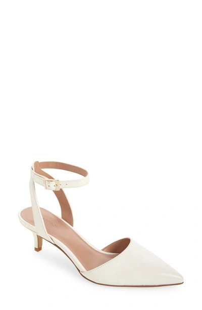 Nordstrom Pearla Ankle Strap Pump In Ivory Cream
