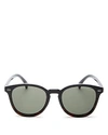 Le Specs Women's Bandwagon Polarized Round Sunglasses, 51mm In Black Tortoise/khaki