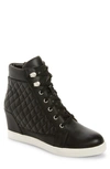 Linea Paolo Linea Paola Fiji Wedge Sneaker In Black