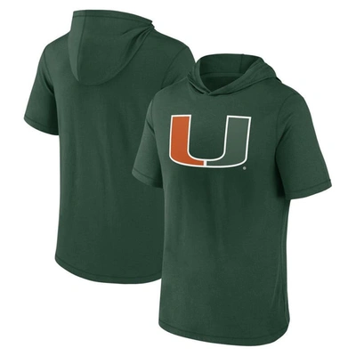 Fanatics Branded  Green Miami Hurricanes Primary Logo Hoodie T-shirt