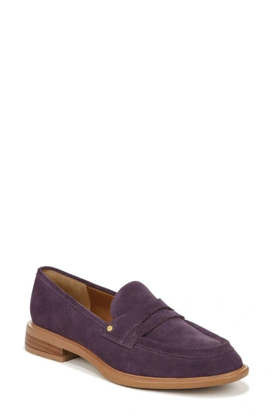 Franco Sarto Edith Penny Loafer In Plum Purple Suede