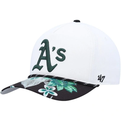47 ' White Oakland Athletics Dark Tropic Hitch Snapback Hat