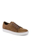 Lanvin Men's Suede & Leather Low-top Sneakers In Light Brown