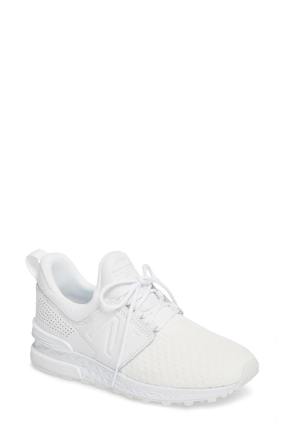 New Balance 574 Sport Decon Fresh Foam Sneaker In White