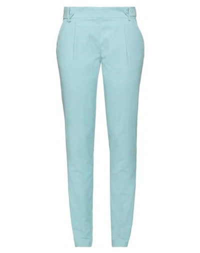 Yoon Woman Pants Sky Blue Size 8 Cotton, Elastane