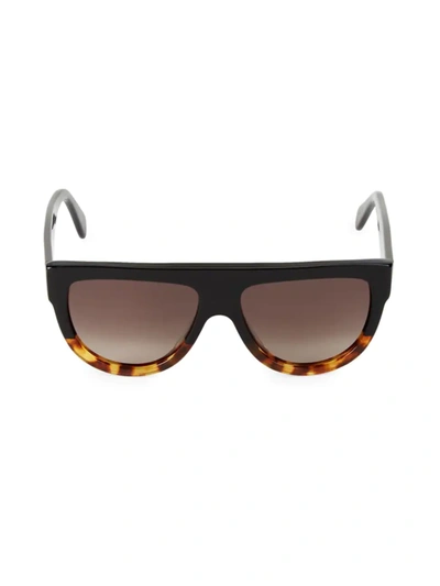 Celine D-frame Tortoiseshell Acetate Sunglasses In Black