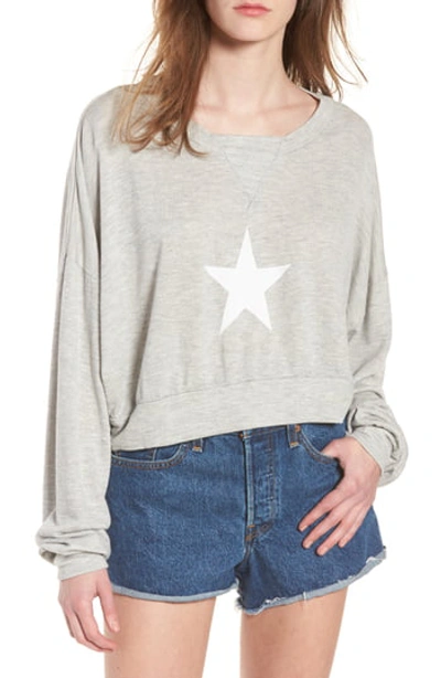 Wildfox All Star Nella Pullover Sweatshirt In Heather