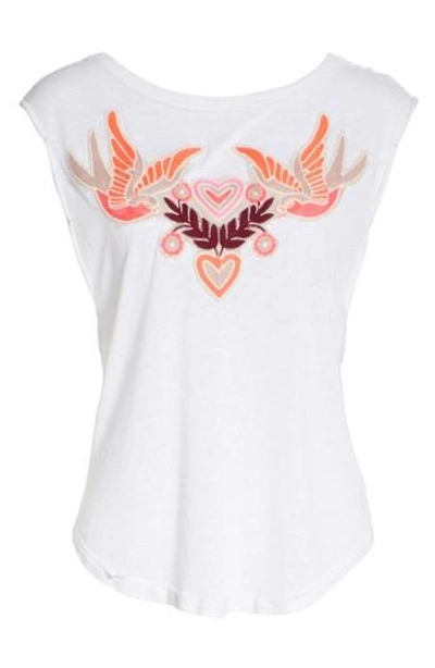 Free People Love Birds Tee In White