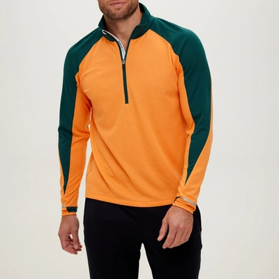 Zero Restriction Z425 1/4 Zip Pullover In Blaze Heather/hunter