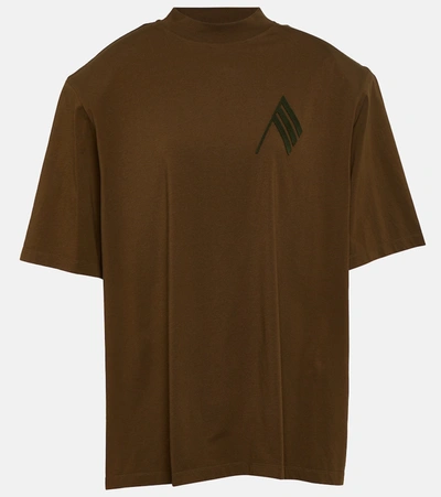 Attico Cotton T-shirt In Brown