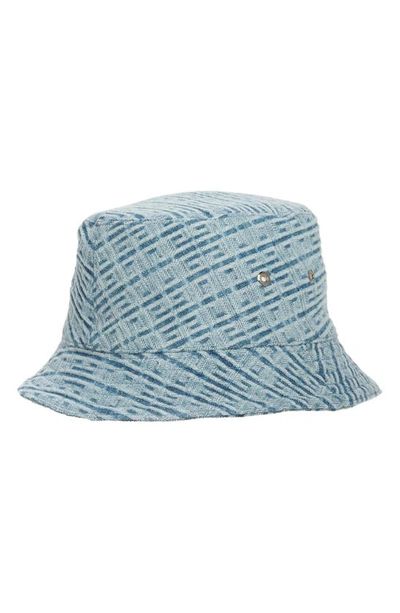 Givenchy 4g Denim Bucket Hat In Light Blue