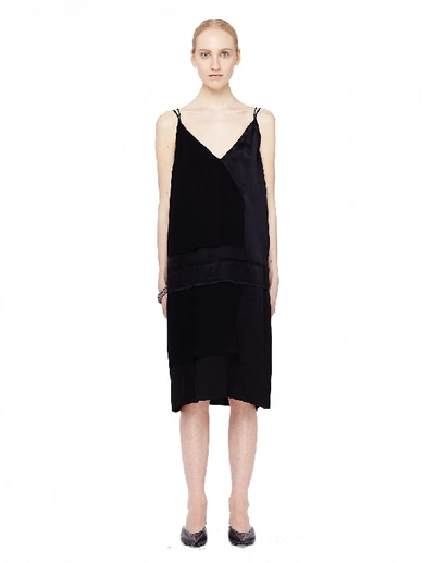 Urban Zen Black Silk Slip Dress