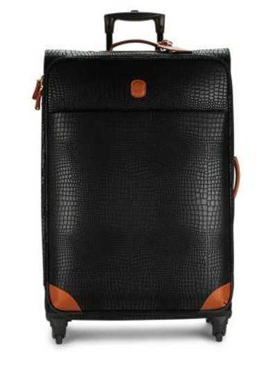 Bric's 30" My Safari Leather Packing Case In Black