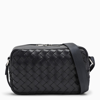 Bottega Veneta Small Loop Camera Intrecciato Leather Crossbody Bag In Navy