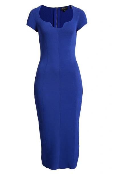 Ted Baker Alixis Midi Dress In Blue