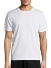 Vince Crewneck Cotton Tee In White