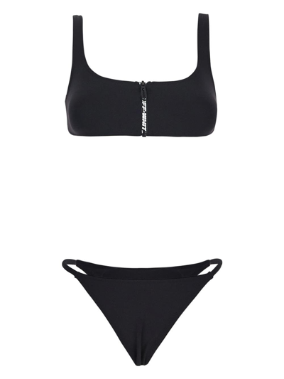 Off-white Two-pieces Swimsuit In Black
