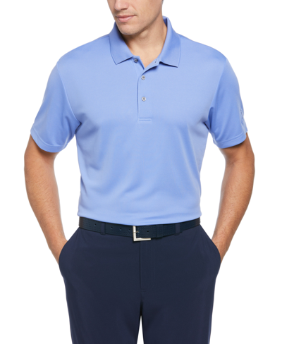 Pga Tour Men's Big & Tall Airflux Mesh Short-sleeve Golf Polo Shirt In Persian Jewel