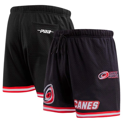 Pro Standard Black Carolina Hurricanes Classic Mesh Shorts