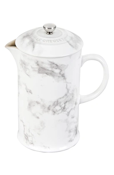 Le Creuset Stoneware French Press In White