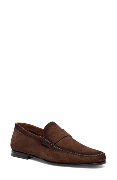 Santoni Paine Loafer In Brown-m62