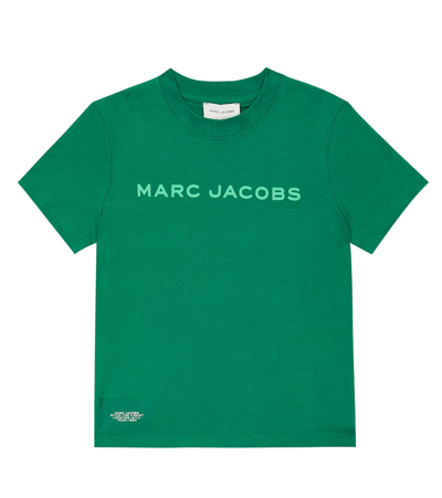 Marc Jacobs Kids' Logo-print Short-sleeve T-shirt In Green