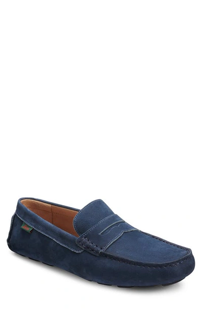 Bass Davis Penny Driver Loafer In Navy