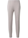 Le Tricot Perugia Classic Skinny-fit Trousers In Grey