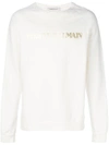 Pierre Balmain Logo Print Sweatshirt - White