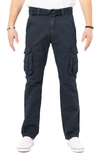 X-ray Belted Cargo Pants In Navy