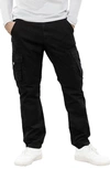 X-ray Utility Cotton Cargo Pants In Black