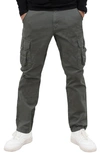 X-ray Utility Cotton Cargo Pants In Gray