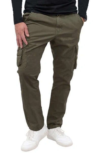 X-ray Utility Cotton Cargo Pants In Olive