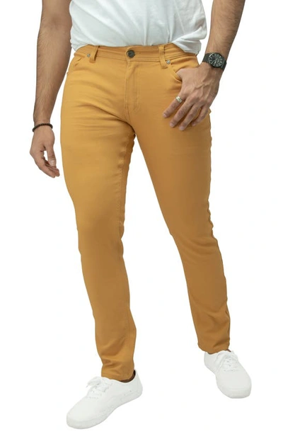 X-ray Commuter Stretch Cotton Blend Pants In Mustard