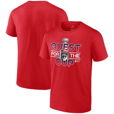 Fanatics Branded Red Florida Panthers 2023 Stanley Cup Final Quest T-shirt