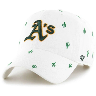 47 ' White Oakland Athletics Spring Training Confetti Clean Up Adjustable Hat