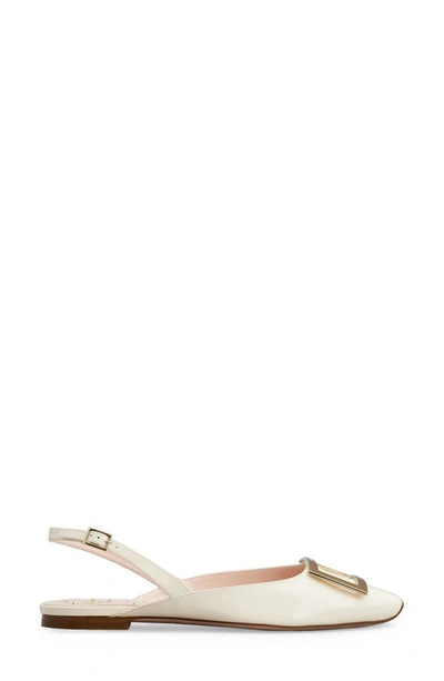 Roger Vivier Trompette Slingback Ballerina Flat In Daino