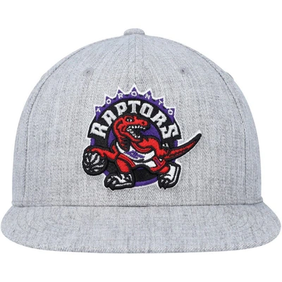 Mitchell & Ness Men's  Heather Gray Toronto Raptors Hardwood Classics 2.0 Snapback Hat