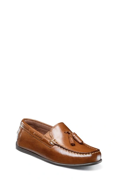 Florsheim Kids' Jasper Tassel Loafer In Saddle Tan