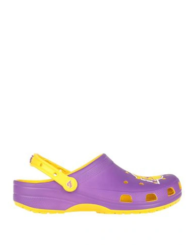 Crocs Purple Classic Clogs In Moon Jelly