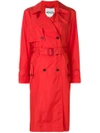 Kenzo Oversized Trench Coat - Red