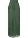 P.a.r.o.s.h . Palazzo Pleat Skirt - Green