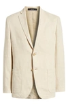 Nordstrom Patch Pocket Linen Sport Coat In Tan Desert