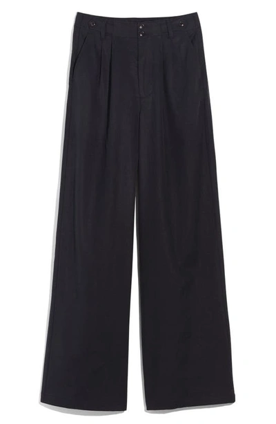 Madewell Harlow Wide Leg Pants In True Black