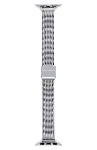The Posh Tech Blake Stainless Steel Apple Watch® Watchband In Silver